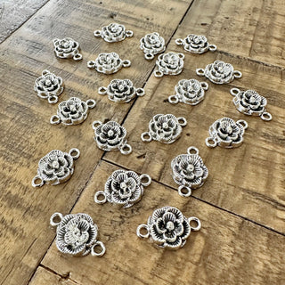 20pc Flower Link Connector Charms