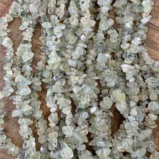 5-8mm Prehnite Chip Bead Strand