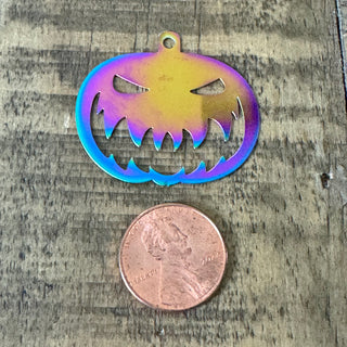 33mm Stainless Steel Pumpkin Pendant