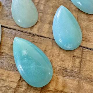 28x15mm Flower Amazonite Cabochon