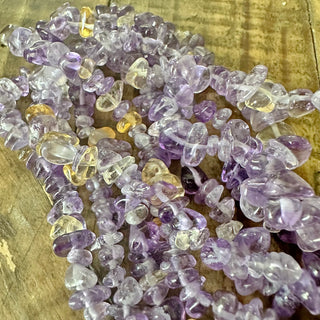 5-8mm Ametrine Chip Bead Strand