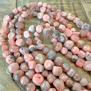 5-11mm Rhodochrosite Nugget Bead Strand