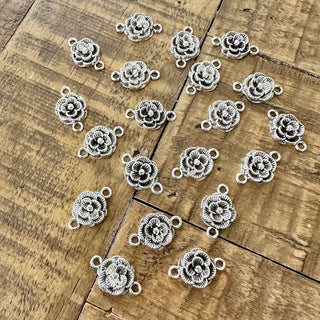 20pc Flower Link Connector Charms