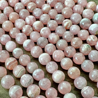 Rhodochrosite Bead Strand - 4mm