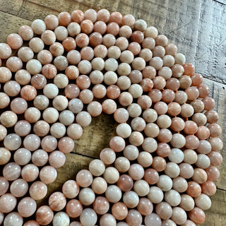 Sunstone Round Bead Strand - 8mm