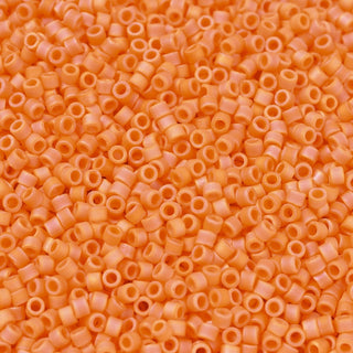 Miyuki Round Delica Beads (DB1593) - 11/0 - Matte Opaque Mandarin - 10g Tube