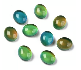 10pc Color Changing Glass Cabochons