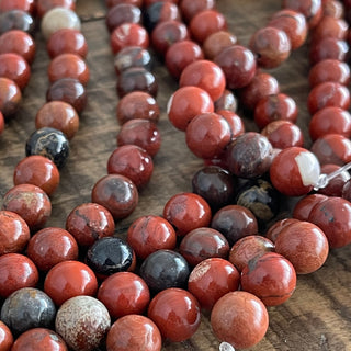 Red Jasper Bead Strand - 4mm - 6mm - 8mm