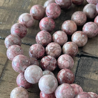 8mm Pink Maifanite Bead Strands - Maifan