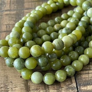 Peridot Bead Strand - 6mm - 8mm