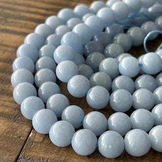 8mm Angelite Bead Strand