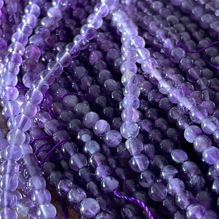 Amethyst Bead Strands - 4mm - 8mm