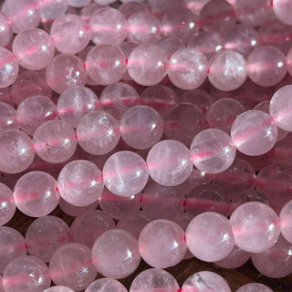 Pink Rose Quartz Bead Strand - 4mm - 6mm - 8mm