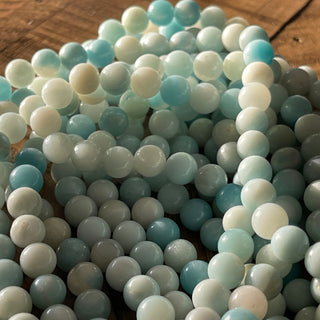 8mm Blue Amazonite Bead Strands