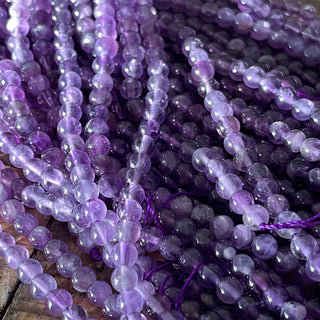 Amethyst Bead Strands - 4mm - 8mm