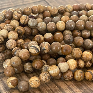 8mm Picture Jasper Bead Strands