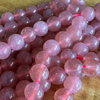 8mm Strawberry Quartz Bead Strand