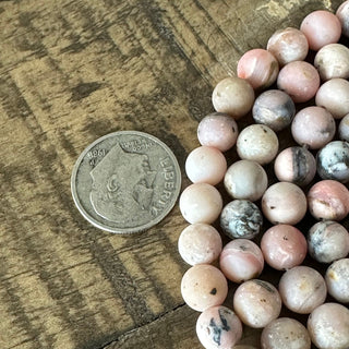 6mm Frosted Pink Opal Bead Strands