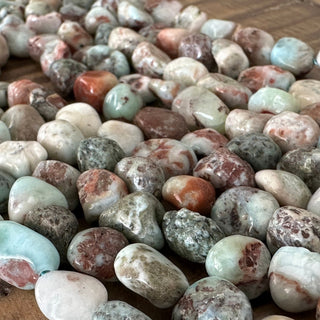 5-8mm Larimar Tumbled Stone Nugget Bead Strands