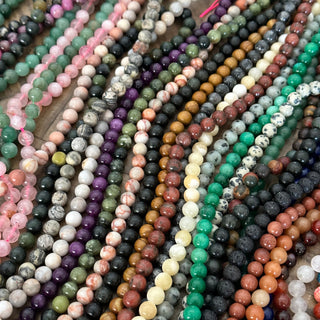 4mm - 12mm Natural Gemstone Mystery Bundle - Full Strands!