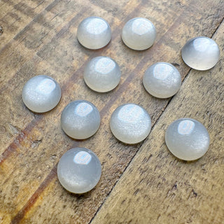 10mm Gray Moonstone Half Dome Cabochon