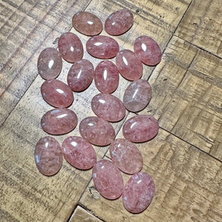 25x18mm Strawberry Quartz Cabochon